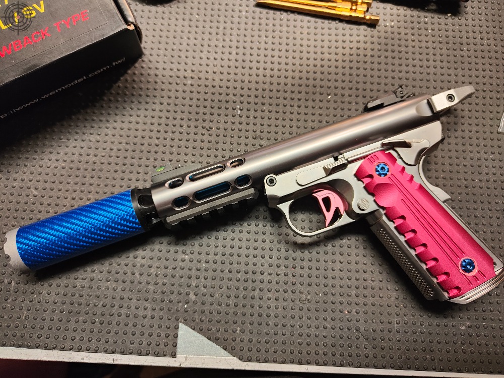 Pistolet à gaz WE Galaxy SpeedSoft - Bleu