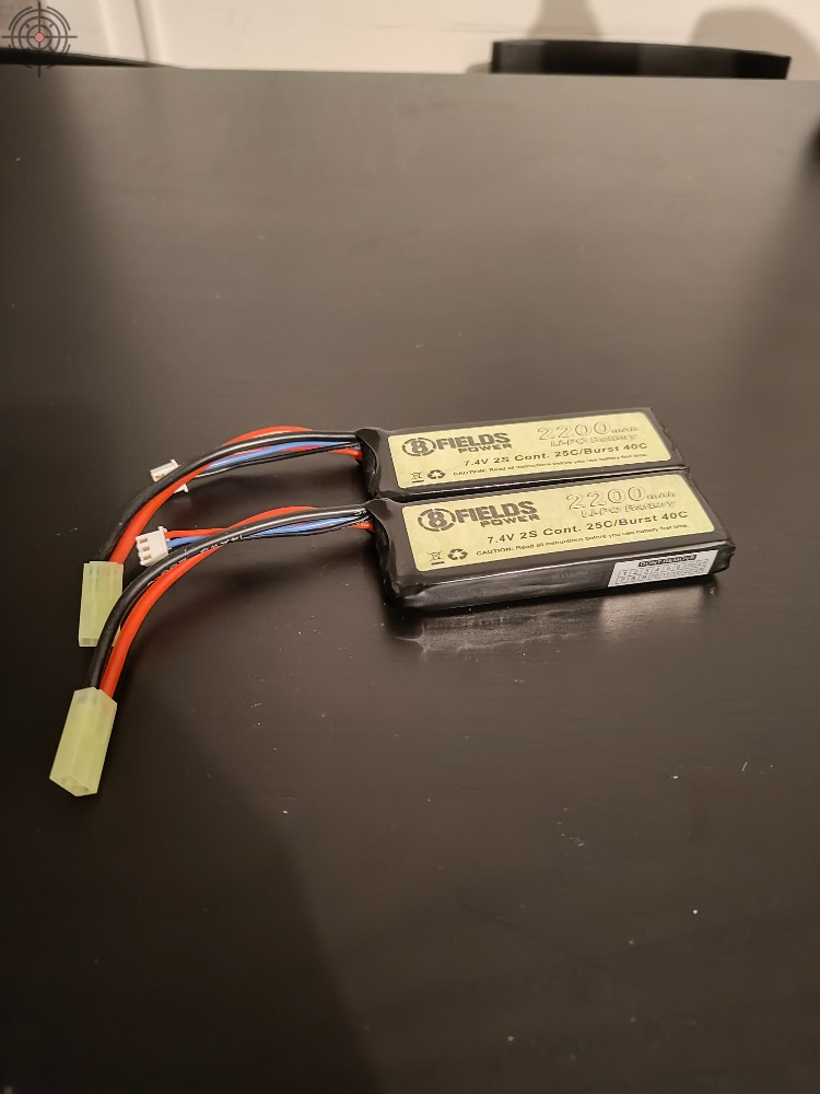 Lot de 2 Batteries Lipo prise Tamiya